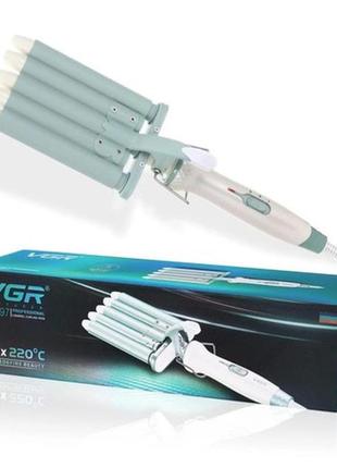 Гофре для прикореневого об'єму vgr v-597, прогресивні щипці для завивки aw-314 волосся волосся2 фото