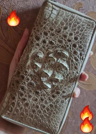 Кошелек женский из кожи крокодила крокодил