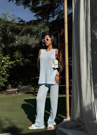 Вязаный женский костюм, siesta.6 фото