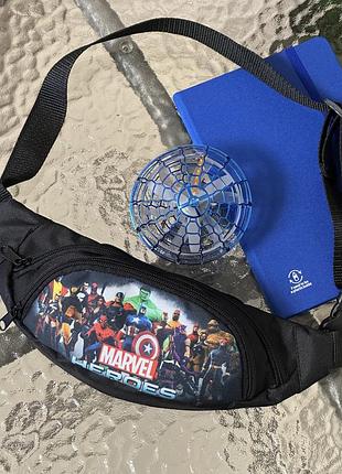 Сумка бананка для хлопчика з marvel