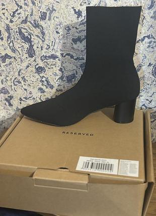 Ботильоны-чулок reserved на каблуке