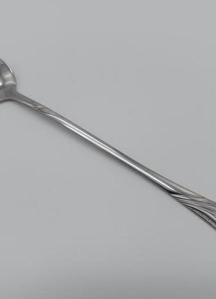 Ложка для коктейля барная длинная нержавейка ирис l 21 cm ложка бармена коктейльная forkopt