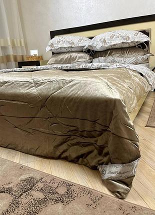 Постільна білизна сатин з ковдрою тм koloco 🥰🌺, ковдра, постільна білизна сатин