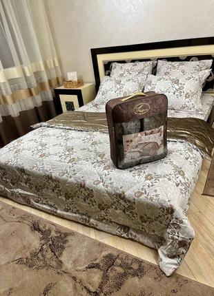 Постільна білизна сатин з ковдрою тм koloco 🥰🌺, ковдра, постільна білизна сатин