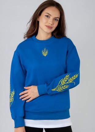 Світшот з патріотичною вишивкою, кофта вишита