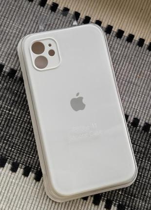 Чохол на iphone 11 квадратні борти на айфон silicone case full camera на apple