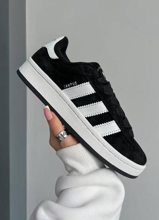 Кроссовки adidas campus gs 'core black'
