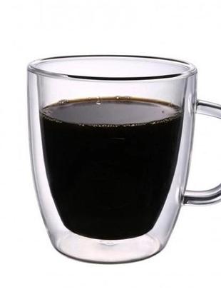 Стакани з подвійними стінками con brio cb-8423-2, 2шт, 230мл, чашка з dv-833 подвійною стінкою