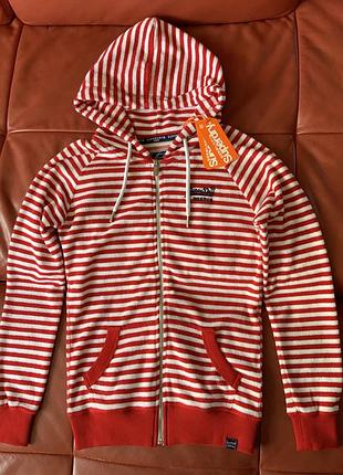 Толстовка женская махровая superdry, р.36