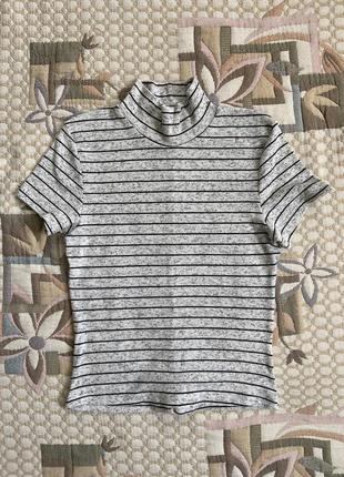 Футболка, топ в рубчик