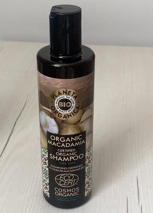 Шампунь для волос “ультра сияние” planeta organica organic macadamia shampoo