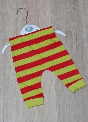 Штанишки f&f. 50 newborn 3,4 кг first size гринч grinch штаны новогодние класные лосины в роддом на новорожденного малыша полосатые в полоску