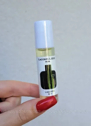 Масляные духи lacoste eau de l.12.12 noir intense для мужчин 10 мл