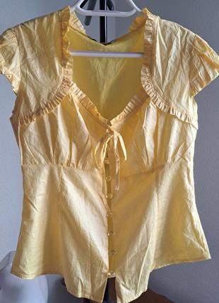 Блузка желтая 44 р