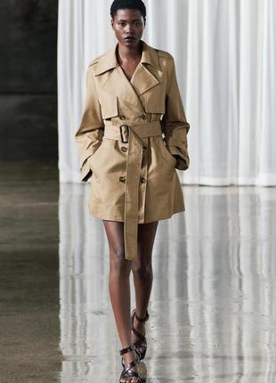 Короткий тренер, плащ жіночий зара zara s, m