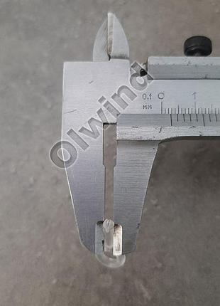 Стрижень заглушки нк с-подібний, прозорий для фіксації ліски тканевих ролет