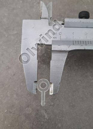 Стрижень заглушки нк с-подібний, прозорий для фіксації ліски тканевих ролет