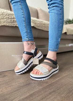 Босоножки кожаные оригинал tamaris гг.38 40