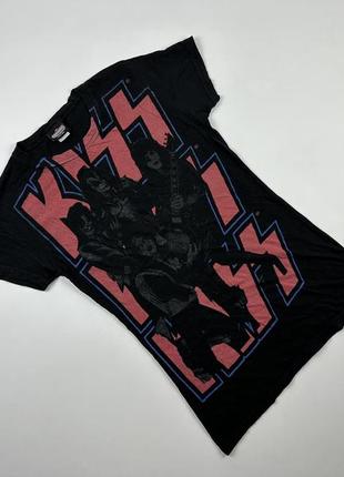 Вінтажна мерч футболка kiss