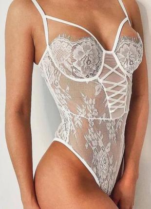 Красивый боди / бодик / боди для невесты/ крупный боди