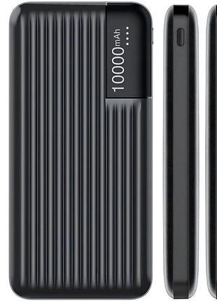 Внешний акумулятор powerbank 10000mah, lenyes px161 / портативный аккумулятор / повербанк для телефона / умб