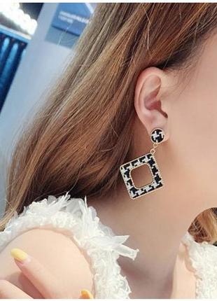Серьги клетка
