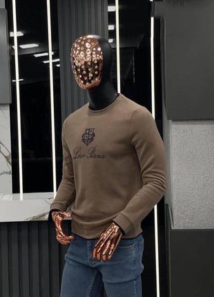 Свитшот мужской с принтами в стиле loro piana