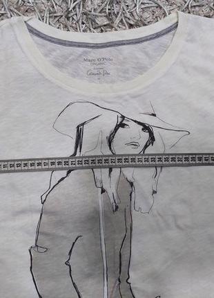 Шикарная женская футболка с аппликациями marc o’polo.6 фото