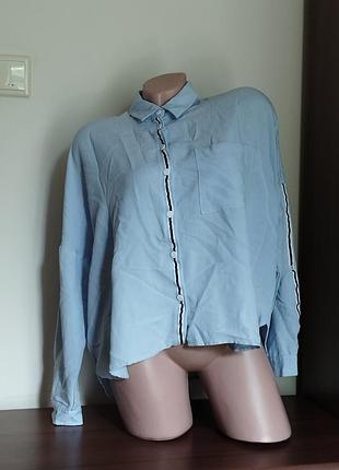 Рубашка сорочка оверсайз zara 34-36