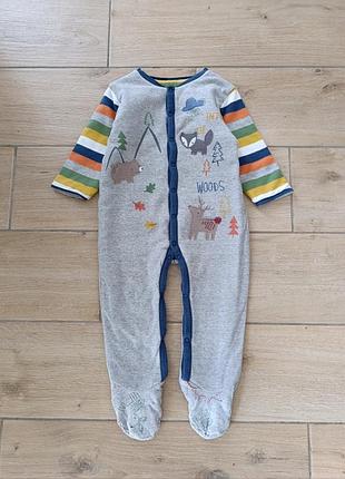 Утеплений чоловічок комбінезон ромпер mothercare 12-18 місяців