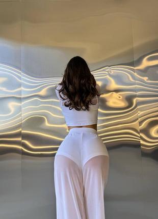 Костюм брюки и топ с сеткой можно отдельно