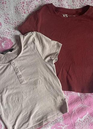 2 топа (розовый + красный) fb sisters