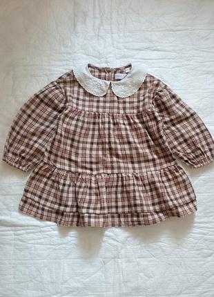 Байкова сукня з коміром zara
