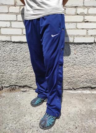 Спортивні штани nike vintage 90s на защібках track pants with buttons