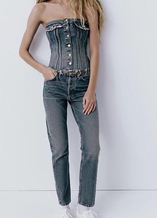 Zara джинсы прямые 36 размер с