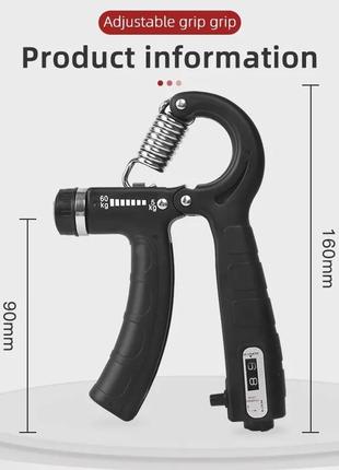 Пружинный эспандер регулируемый 5-60 кг. эспандер кистевой со счетчиком от 0 до 99....