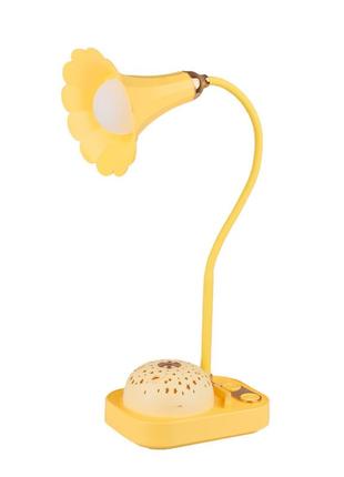 Детская лампа ночник с проэкцией звездного неба 3.2 вт желтая