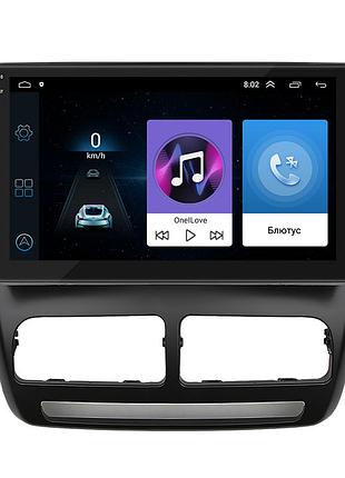 Штатна магнітола 10" lesko для fiat doblo ii 2009-2015 1/16gb wi-fi gps base фіат
