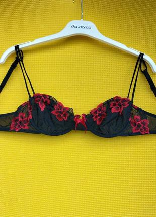 🍦🍦🍦 неймовірно шикарний стильний прозорий бюстгальтер з вишивкою