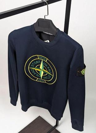 Світшот чоловічий з принтами в стилі stone island