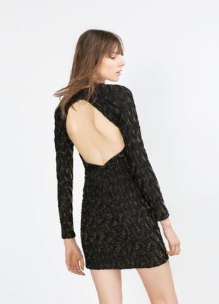 Платье zara с открытой спиной