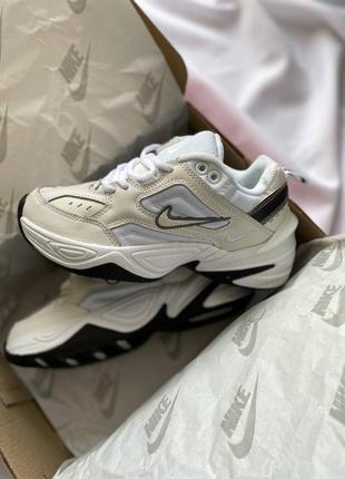 Женские кроссовки nike m2k tekno essential white/black