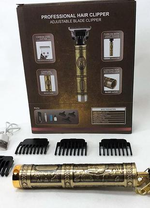 Триммер для стрижки волос hair clipper ws-t99 km для бороды окантовочная, профессиональная электробритва
