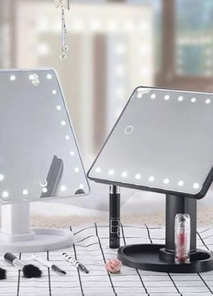 Дзеркало настільне з підсвічуванням led – бренд large led mirror2 фото