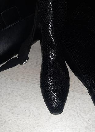 Эксклюзивные кожаные сапоги вестерны жокей