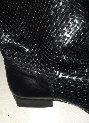 Эксклюзивные кожаные сапоги вестерны жокей