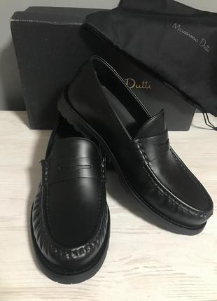 Кожаные мужские лоферы massimo dutti3 фото
