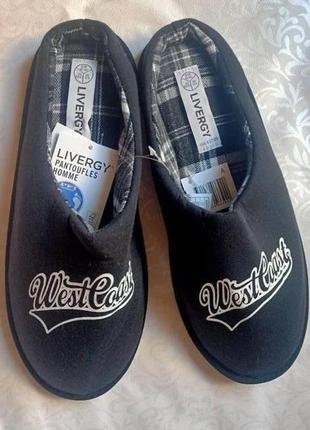 Домашні м'які тапочки чоловічі livergy 44/45