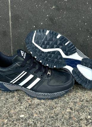 Кроссовки supo energy boost мужские из экокожи демисезонные сине белые