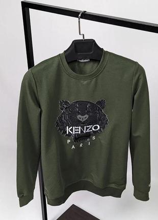 Світшот чоловічий з принтами в стилі kenzo